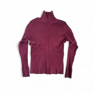Apt 9 Burgundy Ribbed Turtleneck